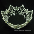 wedding hair accessories crystal full round jewelry tiara for pageant